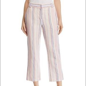 ✨REBECCA MINKOFF Ginger Striped Linen-Blend Pants